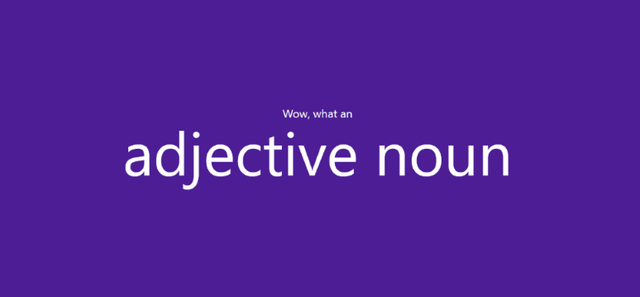 Adjective Noun